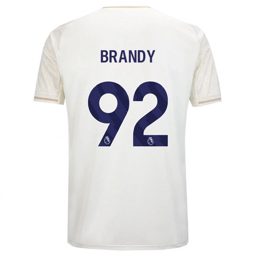 Danxen Heren Taeneal Brandy #92 Gebroken Wit Zwart Uitshirt Uittenue 2025/26 T-Shirt
