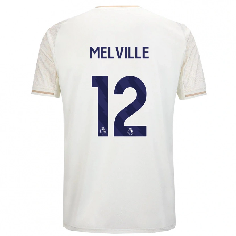 Danxen Heren Logan Melville #12 Gebroken Wit Zwart Uitshirt Uittenue 2025/26 T-Shirt