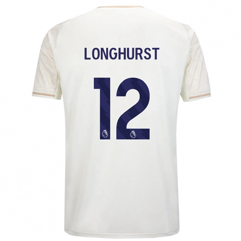 Danxen Heren Kate Longhurst #12 Gebroken Wit Zwart Uitshirt Uittenue 2025/26 T-Shirt