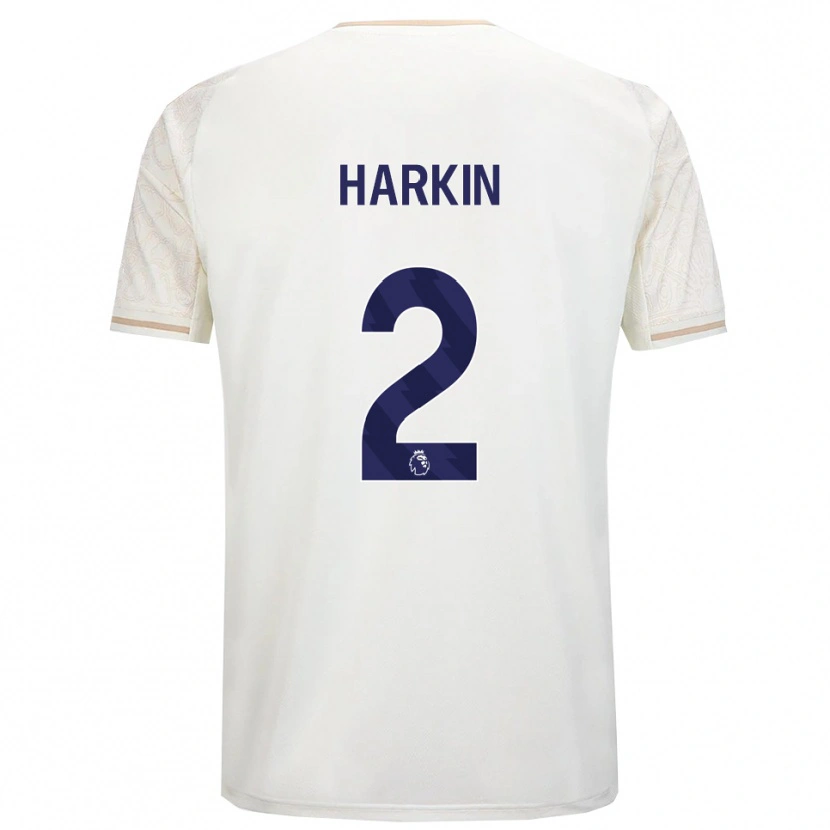Danxen Heren Lyndsey Harkin #2 Gebroken Wit Zwart Uitshirt Uittenue 2025/26 T-Shirt