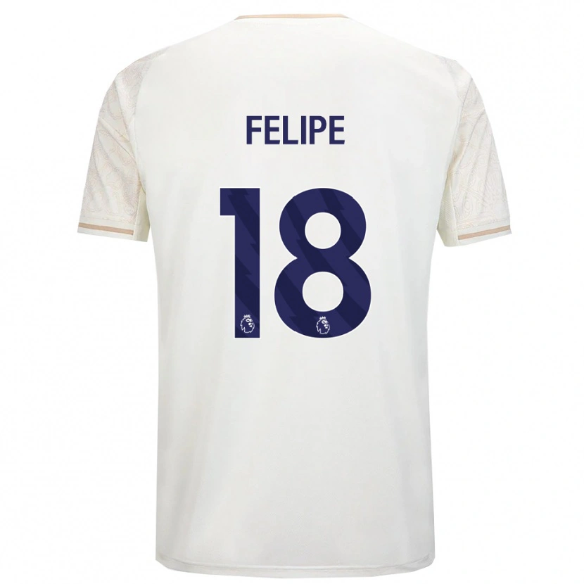 Danxen Heren Felipe #18 Gebroken Wit Zwart Uitshirt Uittenue 2025/26 T-Shirt