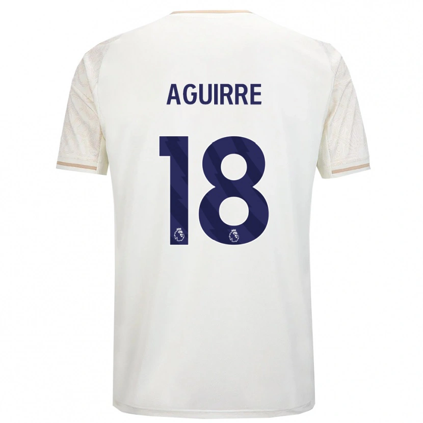 Danxen Heren Aja Aguirre #18 Gebroken Wit Zwart Uitshirt Uittenue 2025/26 T-Shirt