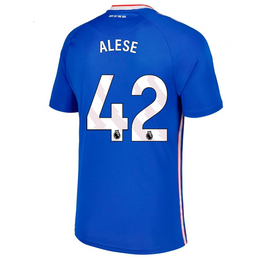 Danxen Heren Aji Alese #42 Blauw Wit Uitshirt Uittenue 2025/26 T-Shirt