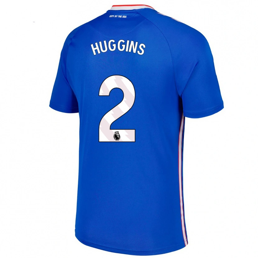 Danxen Heren Niall Huggins #2 Blauw Wit Uitshirt Uittenue 2025/26 T-Shirt