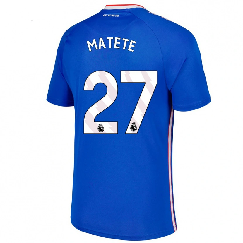 Danxen Heren Jay Matete #27 Blauw Wit Uitshirt Uittenue 2025/26 T-Shirt