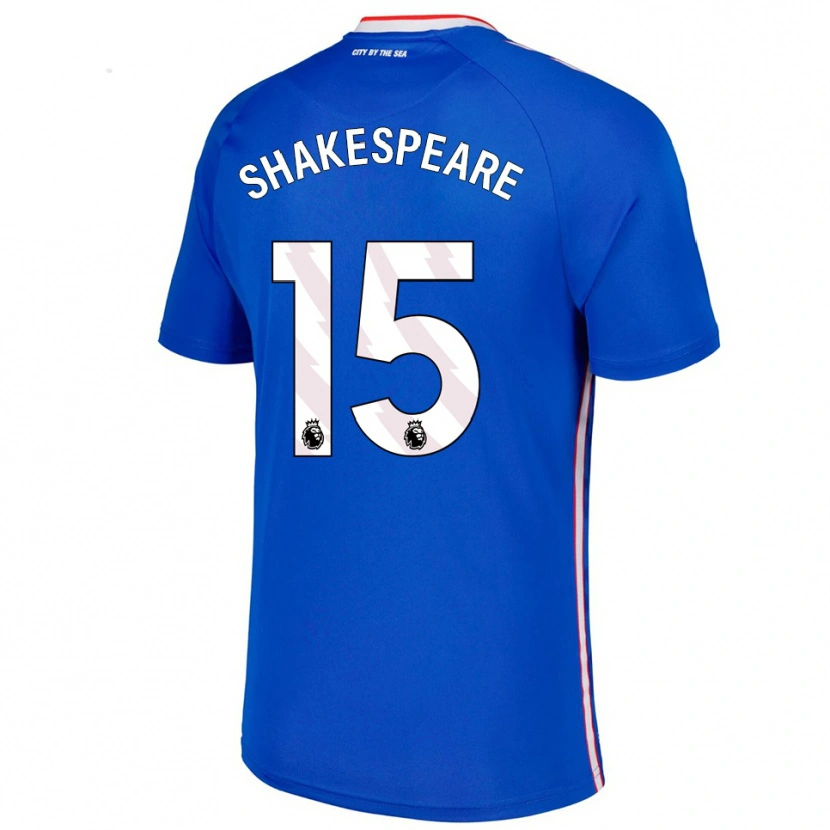 Danxen Heren Caleb Shakespeare #15 Blauw Wit Uitshirt Uittenue 2025/26 T-Shirt