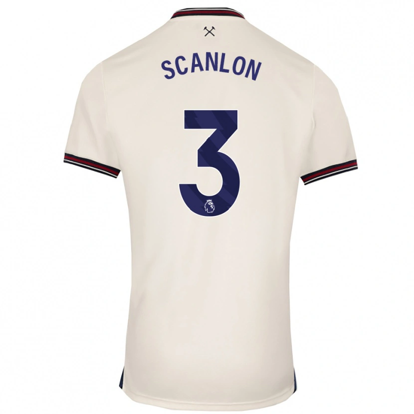 Danxen Heren Joe Scanlon #3 Gebroken Wit Uitshirt Uittenue 2025/26 T-Shirt