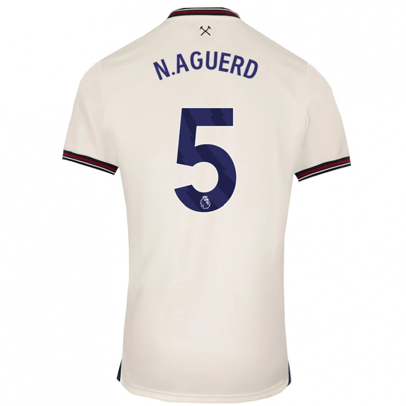 Danxen Heren Nayef Aguerd #5 Gebroken Wit Uitshirt Uittenue 2025/26 T-Shirt