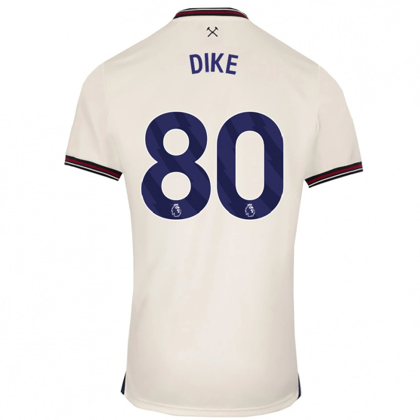 Danxen Heren Andre Dike #80 Gebroken Wit Uitshirt Uittenue 2025/26 T-Shirt