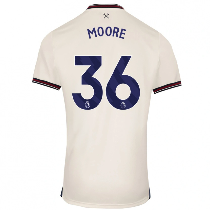 Danxen Heren Sean Moore #36 Gebroken Wit Uitshirt Uittenue 2025/26 T-Shirt