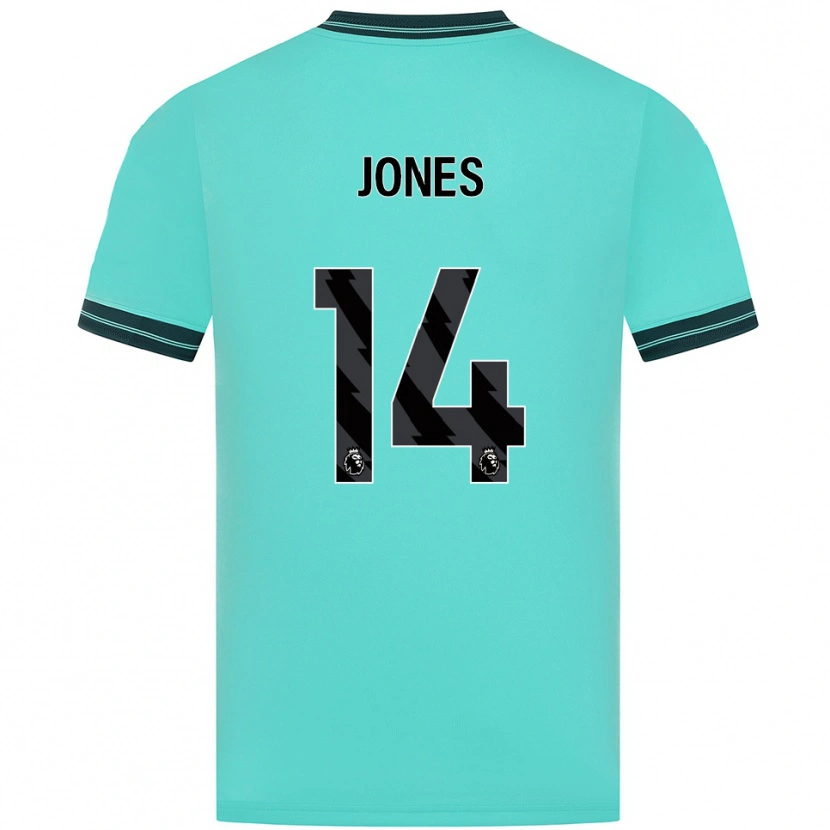 Danxen Heren Meesha Dudley-Jones #14 Hemelsblauw Groen Uitshirt Uittenue 2025/26 T-Shirt