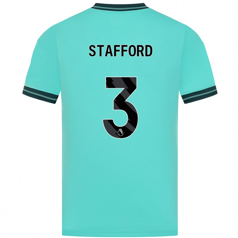 Danxen Heren Ollie Stafford #3 Hemelsblauw Groen Uitshirt Uittenue 2025/26 T-Shirt