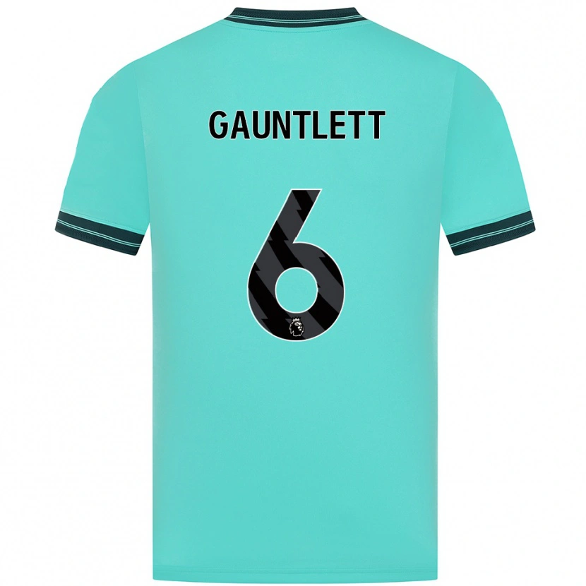 Danxen Heren Maz Gauntlett #6 Hemelsblauw Groen Uitshirt Uittenue 2025/26 T-Shirt