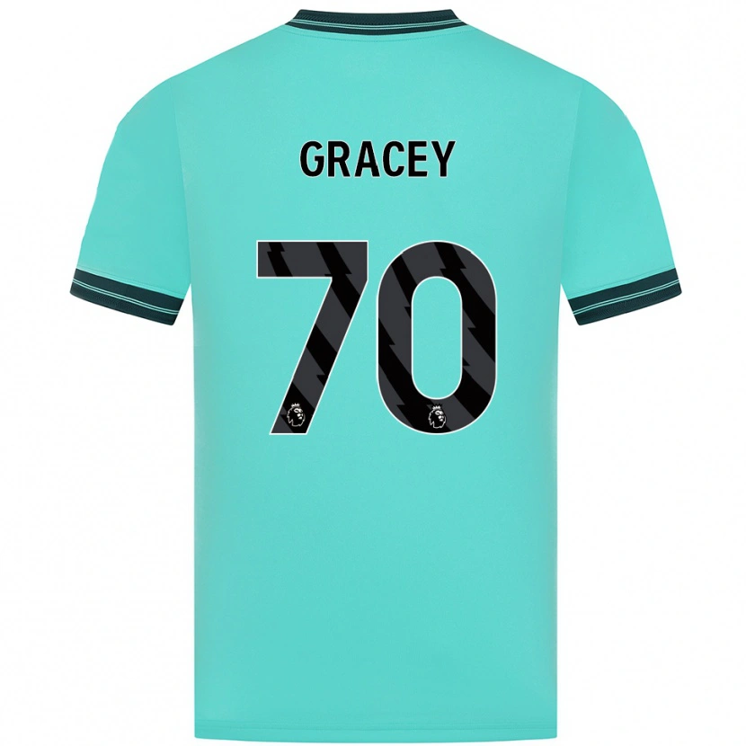 Danxen Heren Josh Gracey #70 Hemelsblauw Groen Uitshirt Uittenue 2025/26 T-Shirt