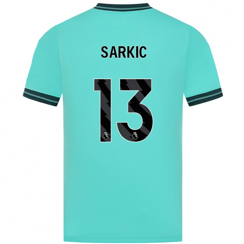 Danxen Heren Matija Sarkic #13 Hemelsblauw Groen Uitshirt Uittenue 2025/26 T-Shirt