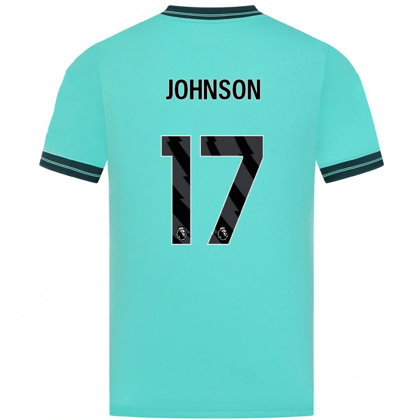 Danxen Heren Katie Johnson #17 Hemelsblauw Groen Uitshirt Uittenue 2025/26 T-Shirt