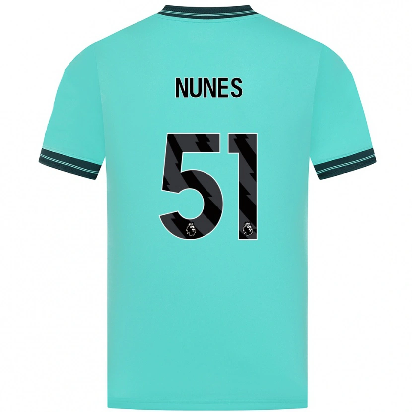 Danxen Heren Grazi Nunes #51 Hemelsblauw Groen Uitshirt Uittenue 2025/26 T-Shirt