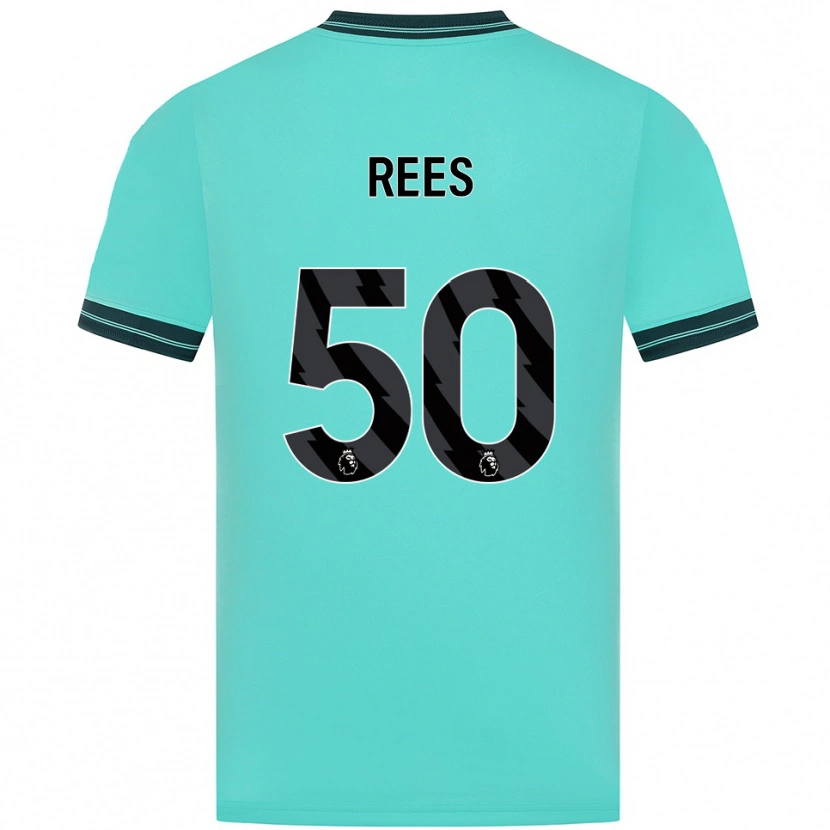 Danxen Heren Mason Rees #50 Hemelsblauw Groen Uitshirt Uittenue 2025/26 T-Shirt
