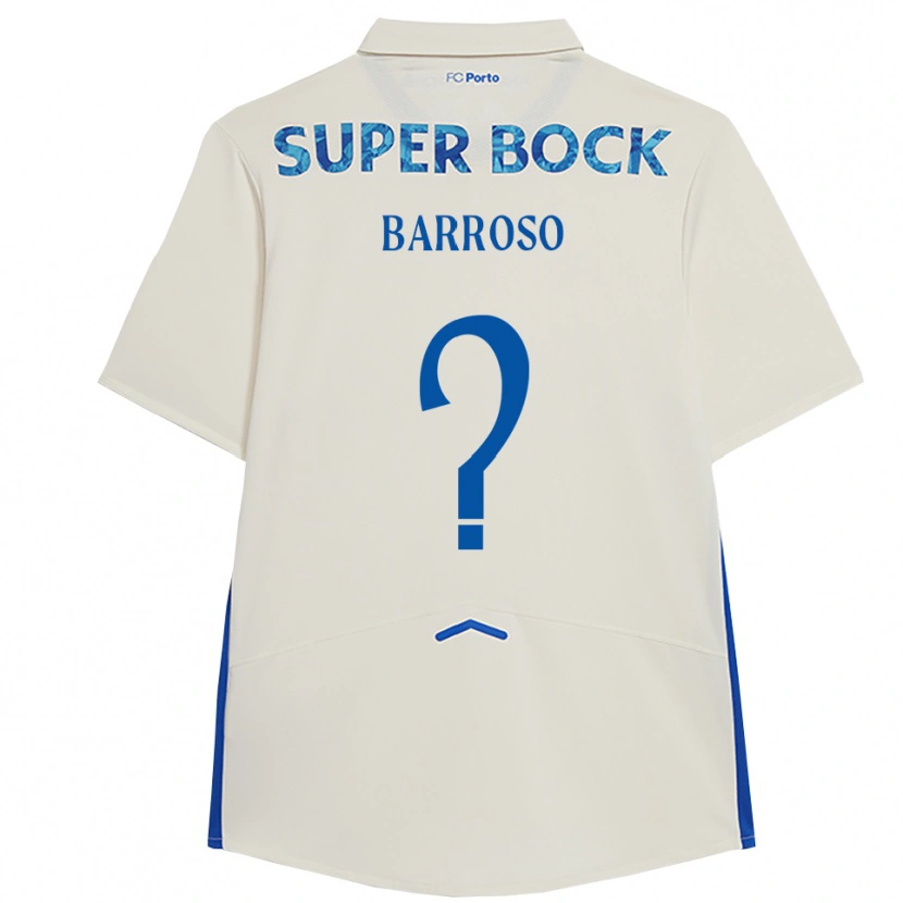 Danxen Heren Francisco Barroso #0 Wit Blauw Thuisshirt Derde Tenue 2025/26 T-Shirt