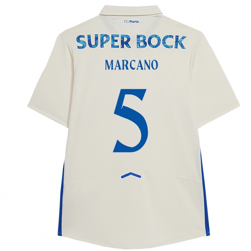 Danxen Heren Ivan Marcano #5 Wit Blauw Thuisshirt Derde Tenue 2025/26 T-Shirt