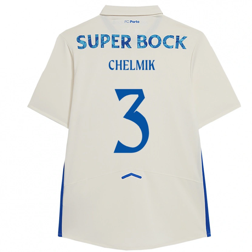 Danxen Heren Chelmik #3 Wit Blauw Thuisshirt Derde Tenue 2025/26 T-Shirt