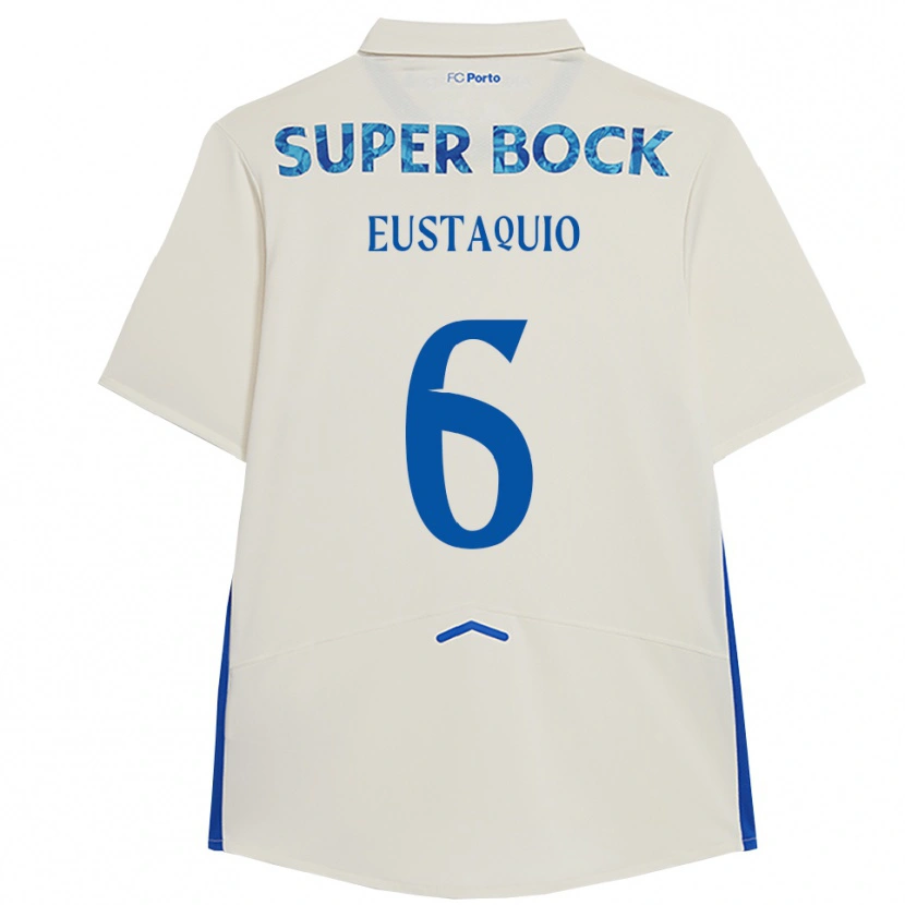 Danxen Heren Stephen Eustaquio #6 Wit Blauw Thuisshirt Derde Tenue 2025/26 T-Shirt