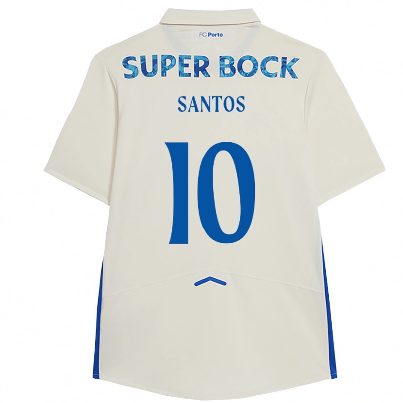 Danxen Heren Gonçalo Santos #10 Wit Blauw Thuisshirt Derde Tenue 2025/26 T-Shirt