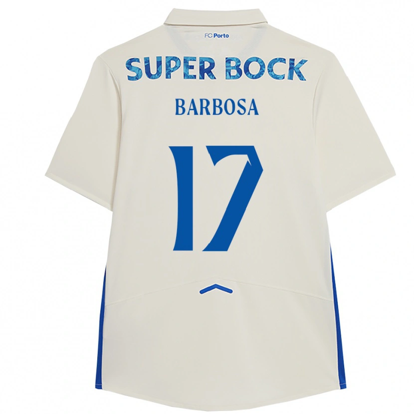 Danxen Heren Rúben Barbosa #17 Wit Blauw Thuisshirt Derde Tenue 2025/26 T-Shirt