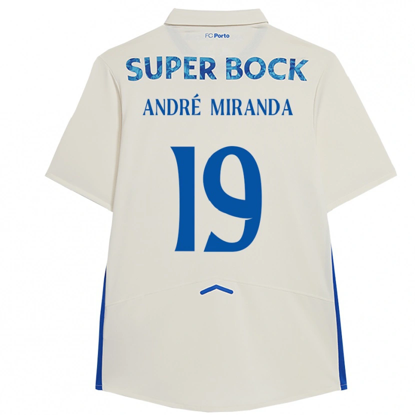 Danxen Heren André Miranda #19 Wit Blauw Thuisshirt Derde Tenue 2025/26 T-Shirt