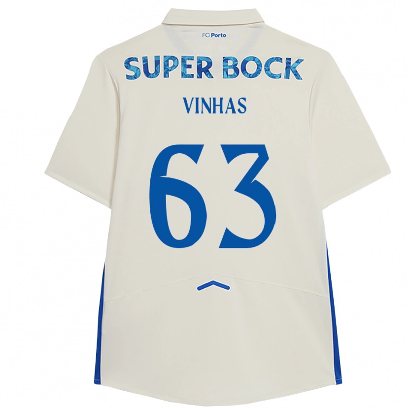 Danxen Heren David Vinhas #63 Wit Blauw Thuisshirt Derde Tenue 2025/26 T-Shirt