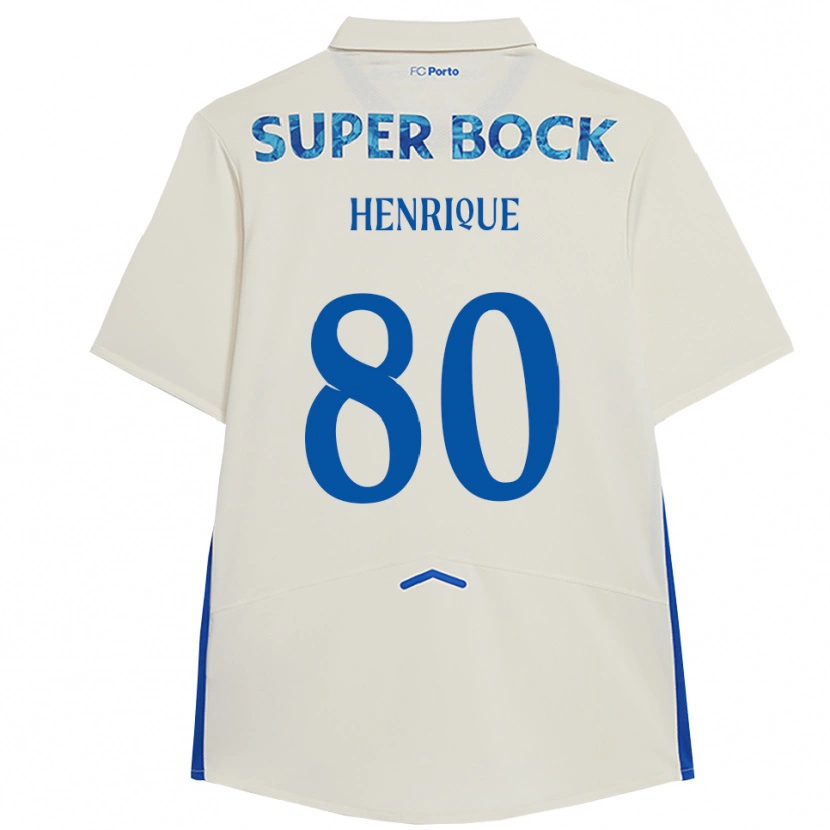 Danxen Heren Kaio Henrique #80 Wit Blauw Thuisshirt Derde Tenue 2025/26 T-Shirt