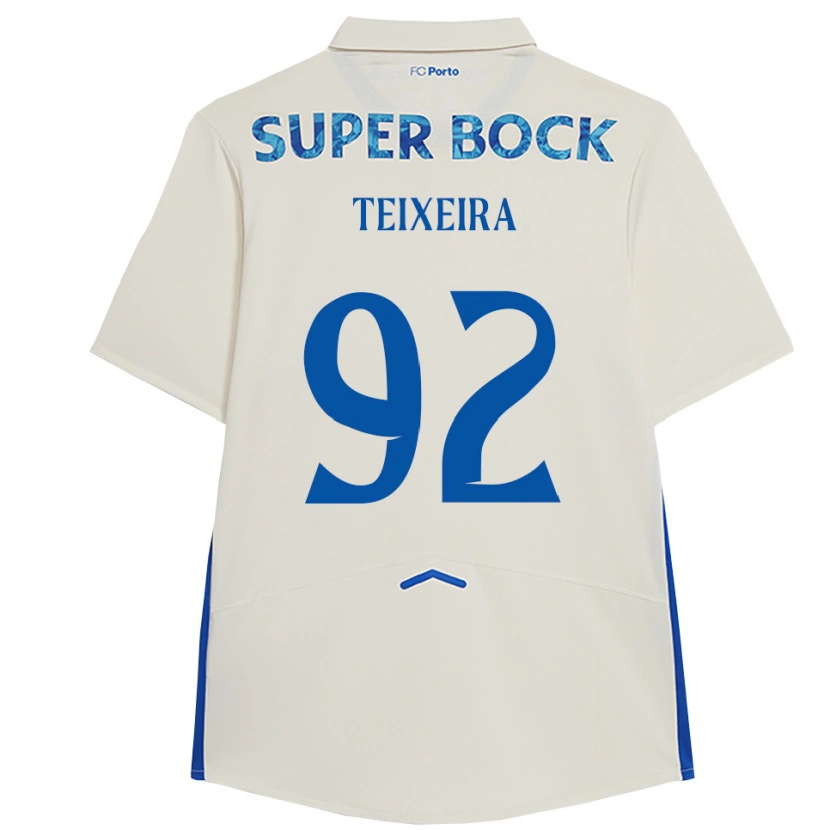 Danxen Heren João Teixeira #92 Wit Blauw Thuisshirt Derde Tenue 2025/26 T-Shirt