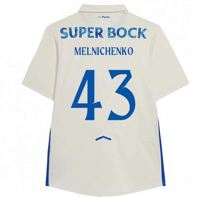 Danxen Heren Trofim Melnichenko #43 Wit Blauw Thuisshirt Derde Tenue 2025/26 T-Shirt
