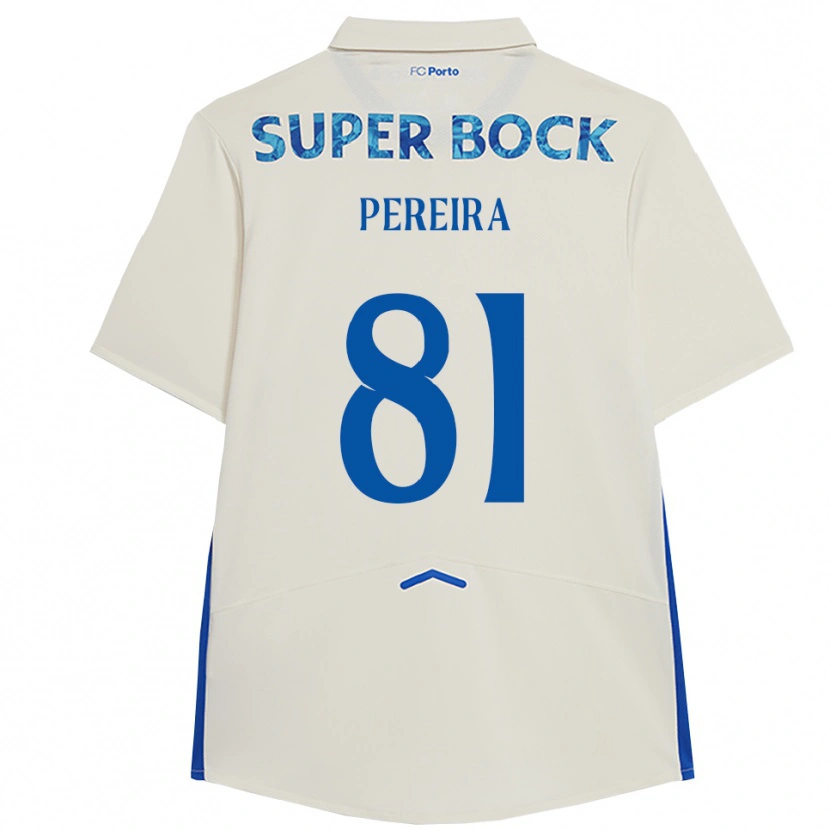 Danxen Heren Martim Pereira #81 Wit Blauw Thuisshirt Derde Tenue 2025/26 T-Shirt
