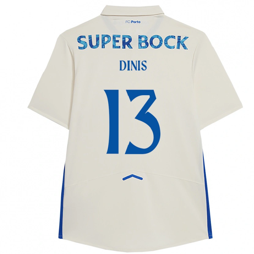 Danxen Heren Vasco Dinis #13 Wit Blauw Thuisshirt Derde Tenue 2025/26 T-Shirt