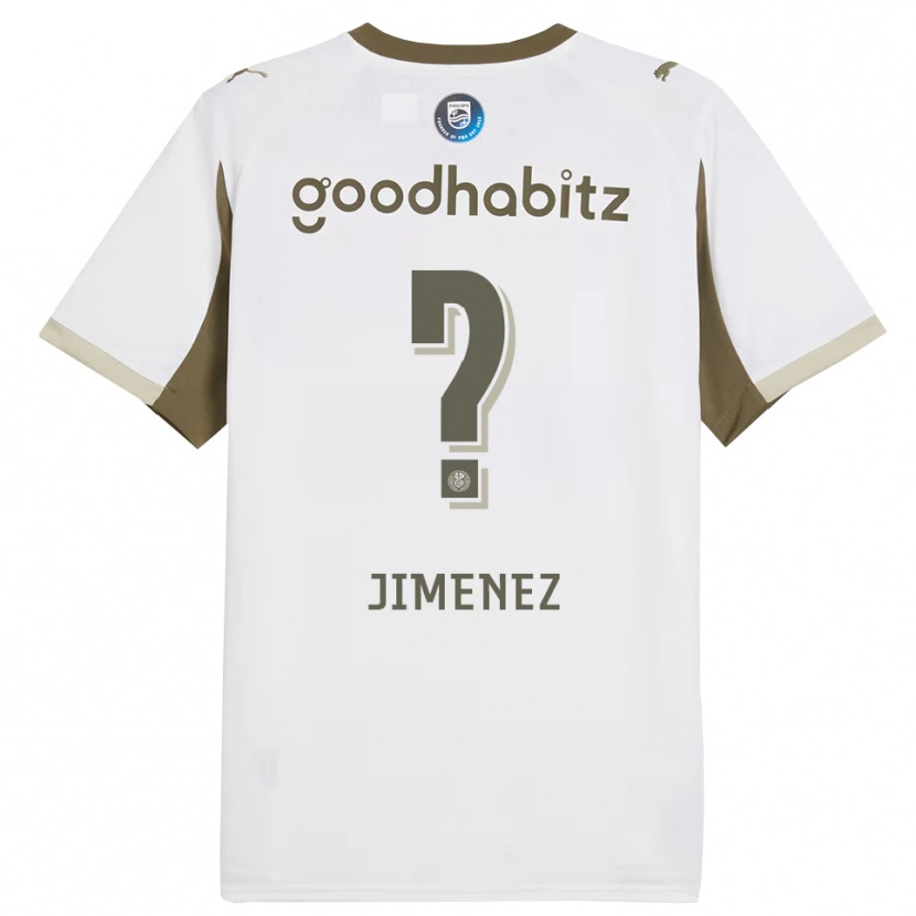 Danxen Heren Mylian Jimenez #0 Wit Grijs Thuisshirt Derde Tenue 2025/26 T-Shirt