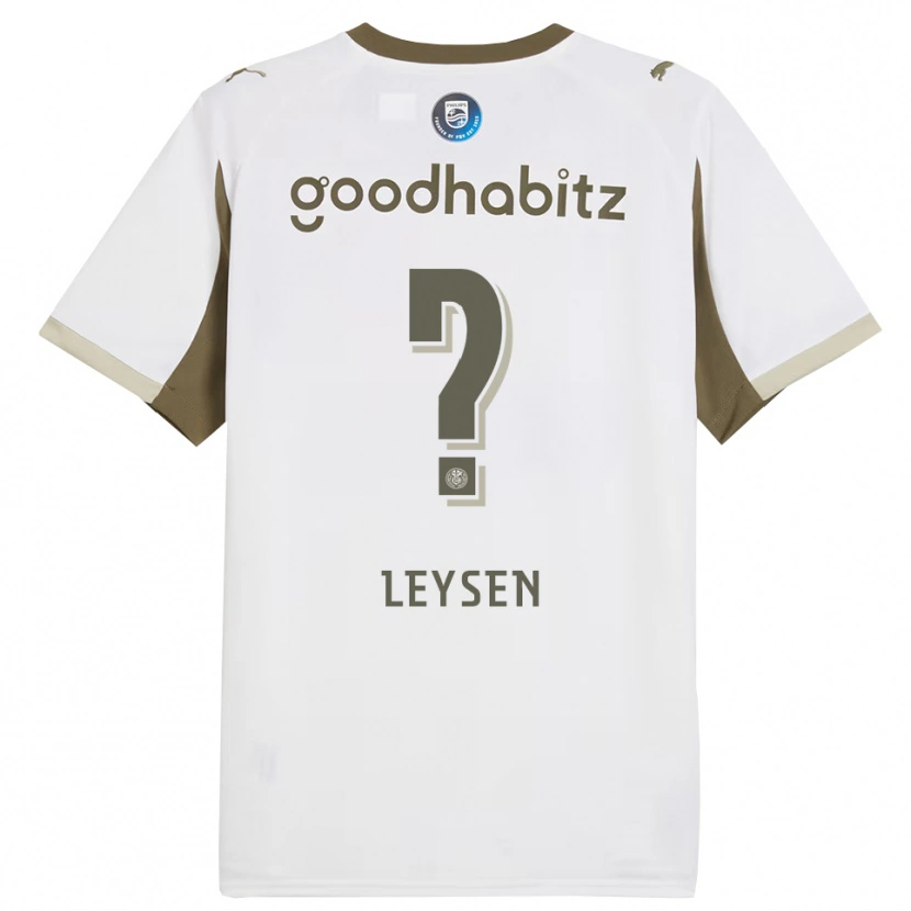 Danxen Heren Fedde Leysen #0 Wit Grijs Thuisshirt Derde Tenue 2025/26 T-Shirt