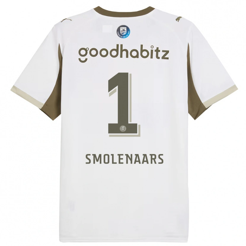 Danxen Heren Tijn Smolenaars #1 Wit Grijs Thuisshirt Derde Tenue 2025/26 T-Shirt