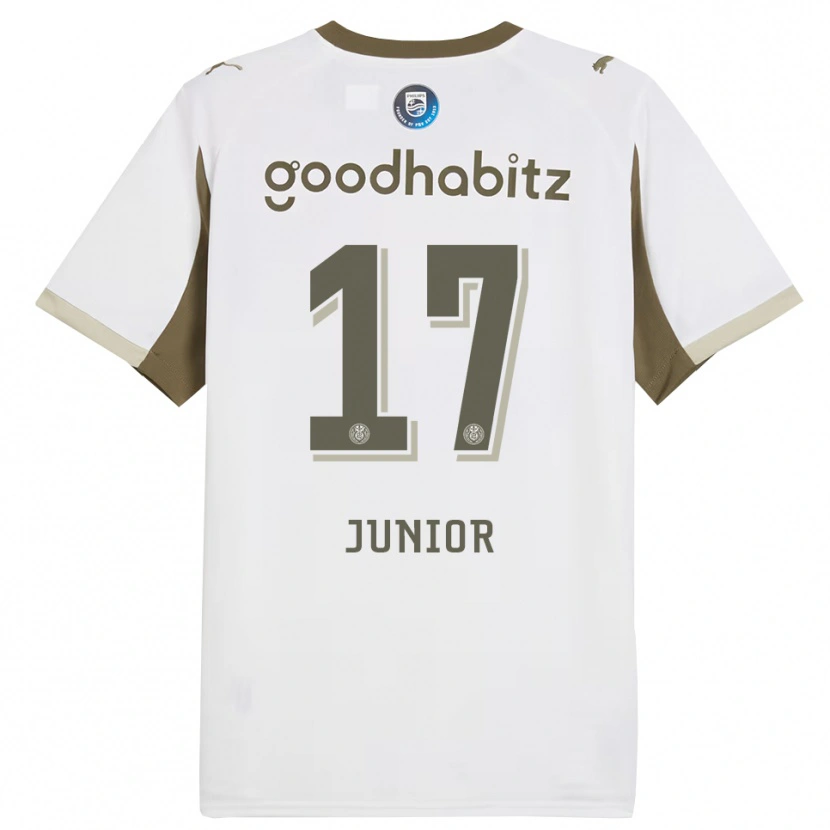 Danxen Heren Mauro Júnior #17 Wit Grijs Thuisshirt Derde Tenue 2025/26 T-Shirt