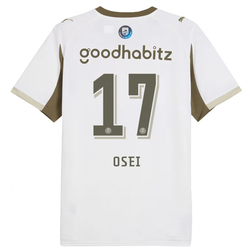 Danxen Heren Micaiah Osei #17 Wit Grijs Thuisshirt Derde Tenue 2025/26 T-Shirt
