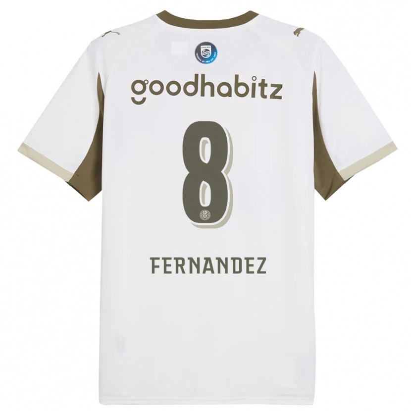 Danxen Heren Noah Fernandez #8 Wit Grijs Thuisshirt Derde Tenue 2025/26 T-Shirt