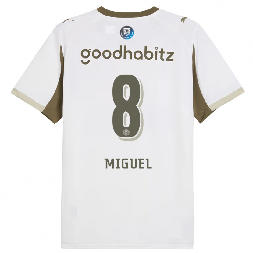 Danxen Heren Yani Miguel #8 Wit Grijs Thuisshirt Derde Tenue 2025/26 T-Shirt