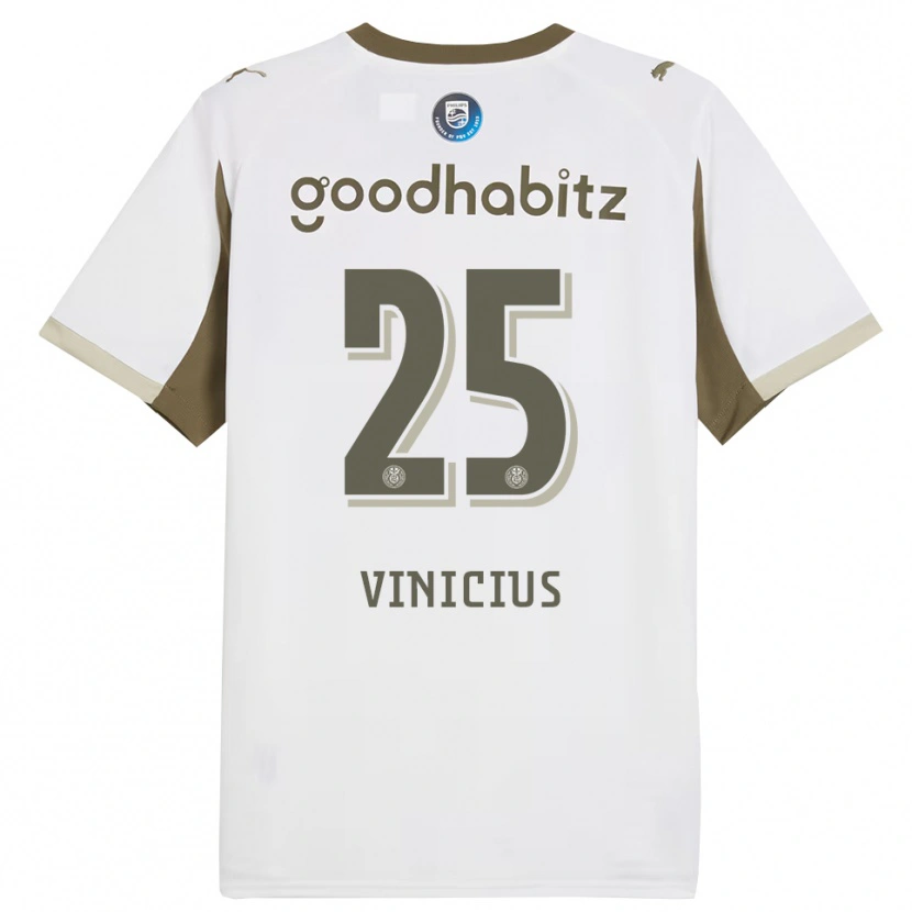 Danxen Heren Carlos Vinicius #25 Wit Grijs Thuisshirt Derde Tenue 2025/26 T-Shirt