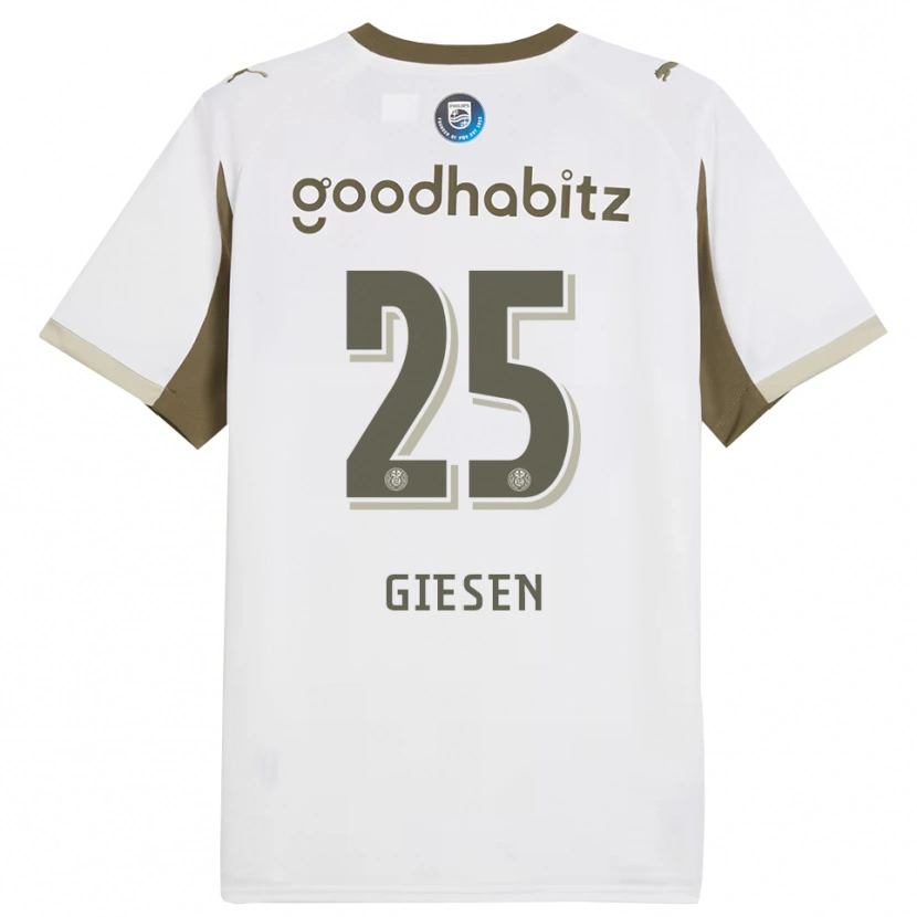 Danxen Heren Suzanne Giesen #25 Wit Grijs Thuisshirt Derde Tenue 2025/26 T-Shirt