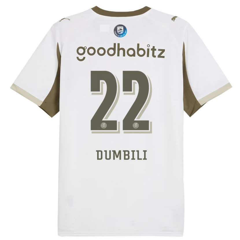Danxen Heren Samuel Dumbili #22 Wit Grijs Thuisshirt Derde Tenue 2025/26 T-Shirt