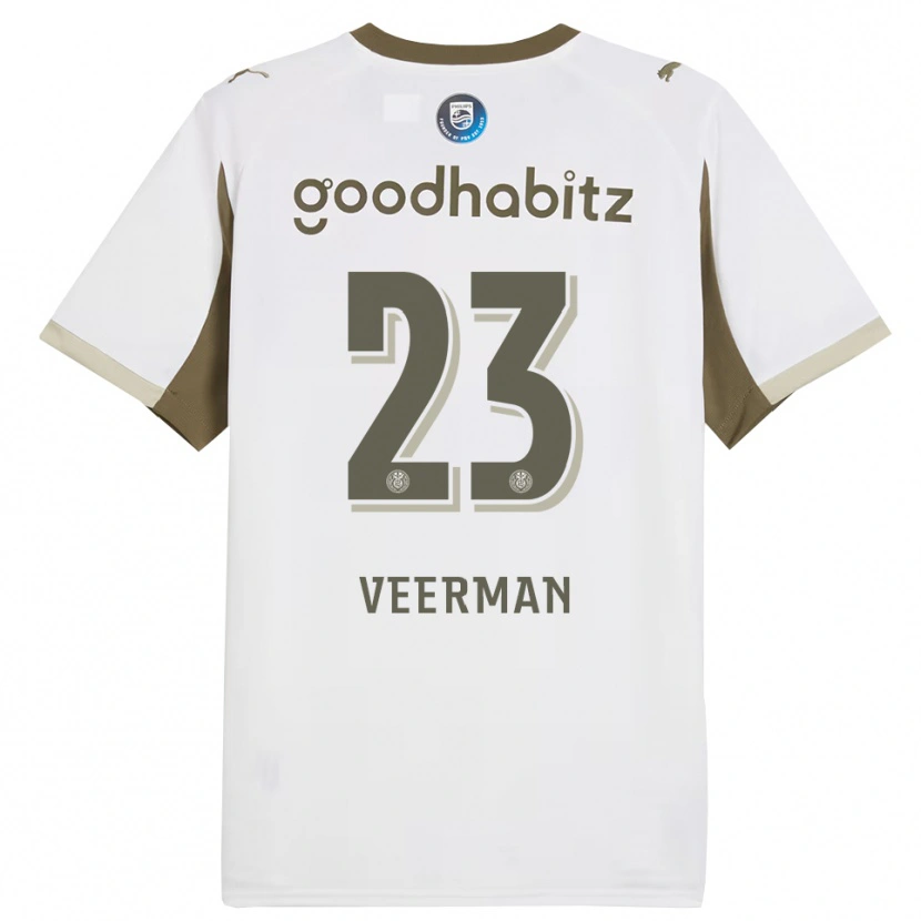 Danxen Heren Joey Veerman #23 Wit Grijs Thuisshirt Derde Tenue 2025/26 T-Shirt