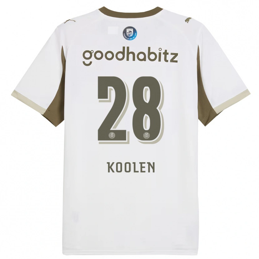 Danxen Heren Lars Koolen #28 Wit Grijs Thuisshirt Derde Tenue 2025/26 T-Shirt