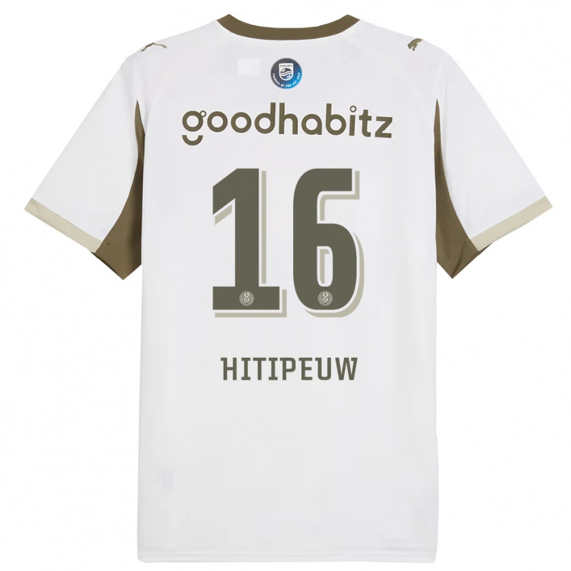 Danxen Heren Thaliro Hitipeuw #16 Wit Grijs Thuisshirt Derde Tenue 2025/26 T-Shirt