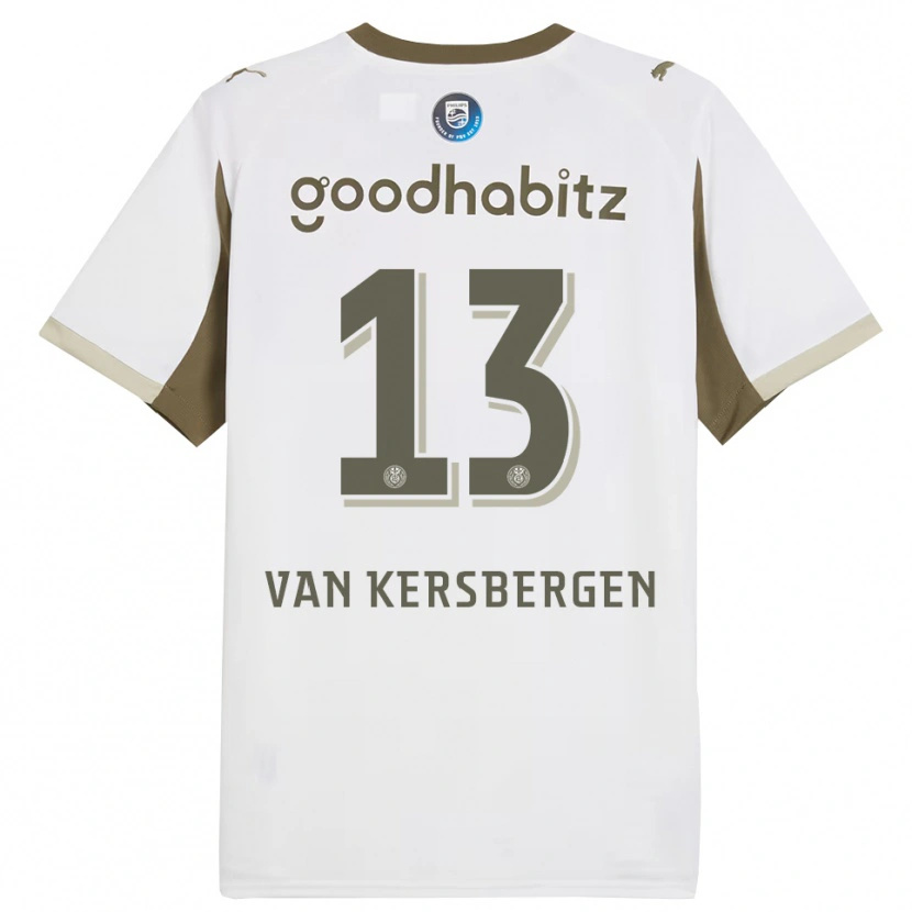 Danxen Heren Sander Van Kersbergen #13 Wit Grijs Thuisshirt Derde Tenue 2025/26 T-Shirt