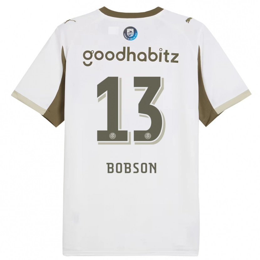 Danxen Heren Ersien Bobson #13 Wit Grijs Thuisshirt Derde Tenue 2025/26 T-Shirt